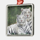 白いトラ メタルオーナメント (左)