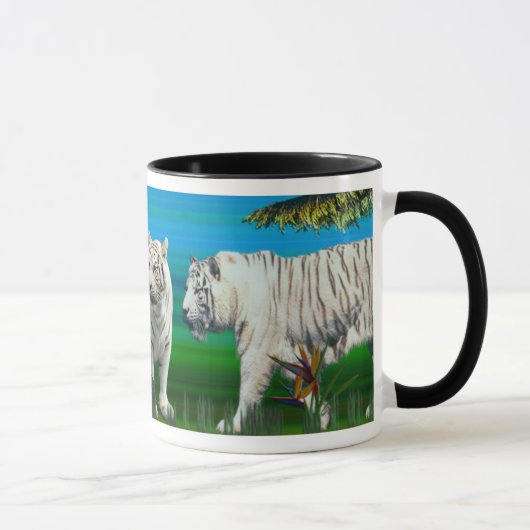 白いトラMug03 マグカップ (右)