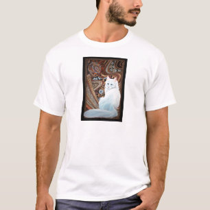 白いトルコのアンゴラ Tシャツ