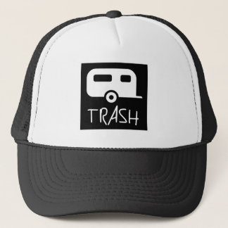 白いトレーラパークの屑の貧しく物の言えないレッドネック キャップ