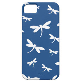 白いトンボ模様 – カスタマイズ可能なBG色 iPhone 11 ケース