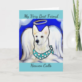 白いドイツのシェパード シーズンカード