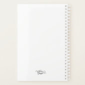 白いドイツのシェパードGSDハッピードッグ プランナー手帳 (裏面)