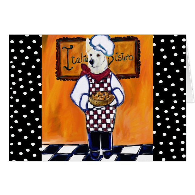 白いドイツのシェフ (正面横)