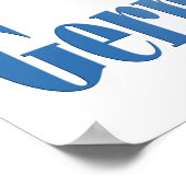 白いドイツの羊飼いのポスター ポスター (角)