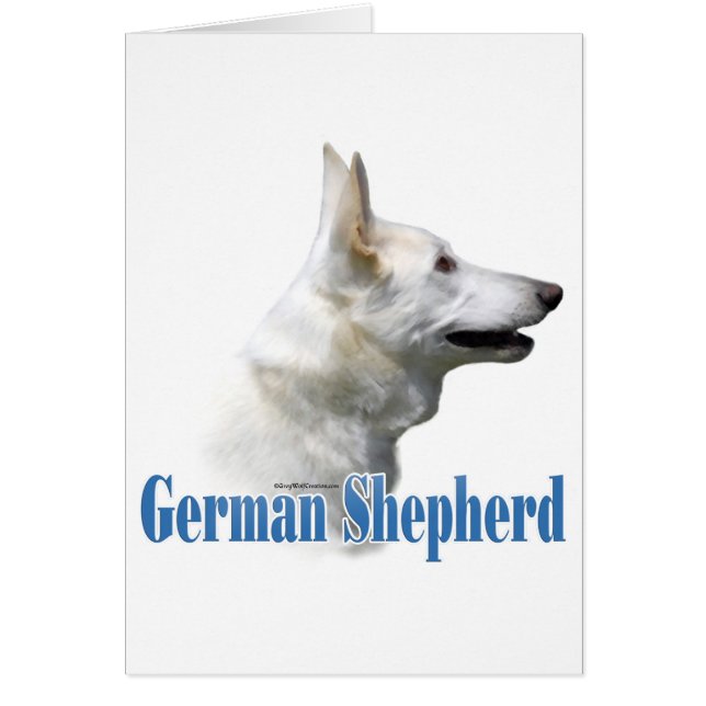 白いドイツの羊飼いの名前 (正面)