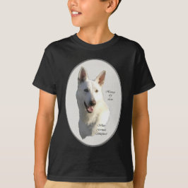 白いドイツの羊飼いの贈り物 Tシャツ
