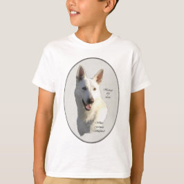 白いドイツの羊飼いの贈り物 Tシャツ