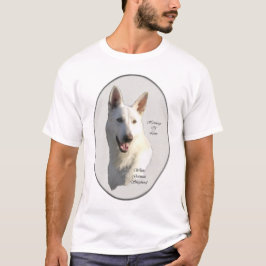 白いドイツの羊飼いの贈り物 Tシャツ