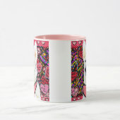 白いドイツの羊飼い マグカップ (中央)