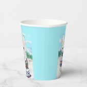 白いドイツの羊飼い 紙コップ (右)