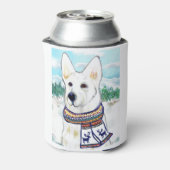 白いドイツの羊飼い 缶クーラー (缶裏面)