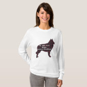 白いドイツの羊飼いBFFギフト Tシャツ (正面フル)