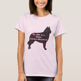 白いドイツの羊飼いBFFギフト Tシャツ