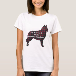 白いドイツの羊飼いBFFギフト Tシャツ