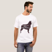 白いドイツの羊飼いBFFギフト Tシャツ (正面フル)