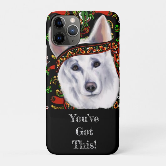 白いドイツ牧羊犬 メキシコ Case-Mate iPhoneケース (裏)