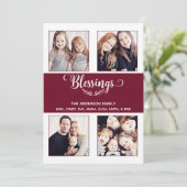 白いドットでカスタマイズ可能なクランベリーレッド (スタンド正面)