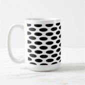 白いドットに黒 コーヒーマグカップ (左)