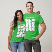 白いドミノと黒いドットパーソナライズされた Tシャツ (ユニセックス)