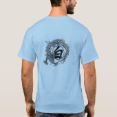 白いドラゴンのkungのfu tシャツ (裏面)