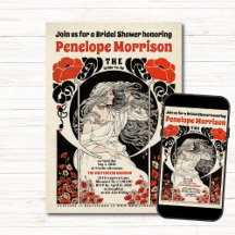 白いドレスと赤い花のブライダルシャワー