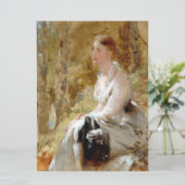 白いドレスを着た女性(エレガント美しい) カード (スタンド正面)