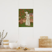 白いドレスを着た女性， 1896 ポスター (キッチン)