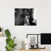 白いドレス – ポスター (ホームオフィス)