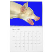 白いドーベルマン犬のカレンダー カレンダー (3月 2026)