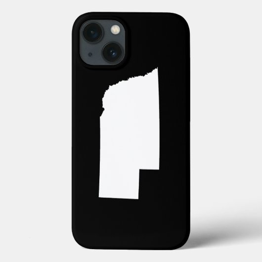 白いネブラスカ州 Case-Mate iPhoneケース (裏面)