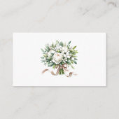 白いハイドランジアの花束 封筒 エンクロージャーカード (裏面)