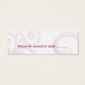 白いハイビスカスの渦巻き旋回~シーティングカード (裏面)