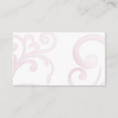 白いハイビスカスの渦巻き旋回~シーティングカード プレイスカード (裏面)