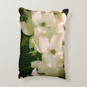 白いハトの花 アクセントクッション (裏面(縦))