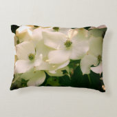 白いハトの花 アクセントクッション (裏面)