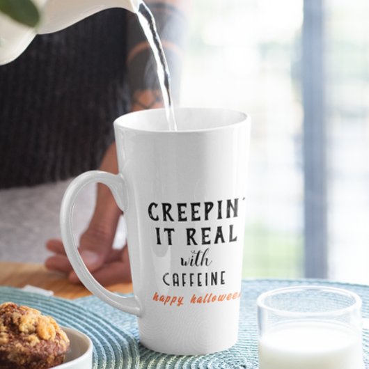 白いハロウィン実在のクレピン カフェラテマグ