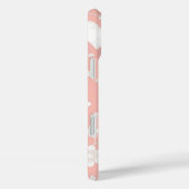 白いハートと花のパステルピンク Case-Mate iPhoneケース (裏面 / 右)