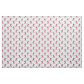 白いハートの大きさのイチゴカスタム牛 ファブリック (ヤード)