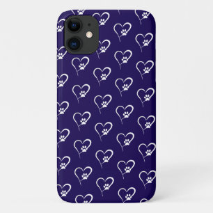 白いハートの犬の手のプリントCase-Mate iPhoneケース iPhone 11 ケース