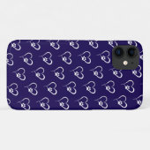 白いハートの犬の手のプリントCase-Mate iPhoneケース Case-Mate iPhoneケース (裏面(横))