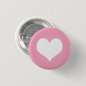 白いハートの眼識 缶バッジ (正面&裏面)