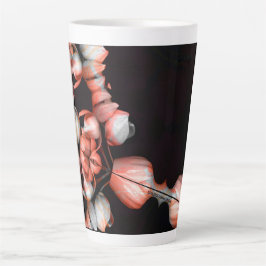 「白いハートは太陽から黒い」 カフェラテマグ