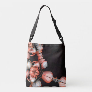 「白いハートは太陽から黒い」 クロスボディバッグ