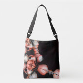 「白いハートは太陽から黒い」 クロスボディバッグ (正面)