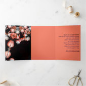 「白いハートは太陽から黒い」デコ&ジャーニー 三つ折りクリスマスカード (内部)