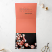 「白いハートは太陽から黒い」デコ&フューチャー 三つ折りクリスマスカード (内部)