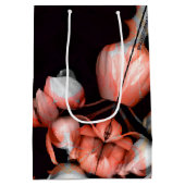 「白いハートは太陽から黒い」 ミディアムペーパーバッグ (裏面)