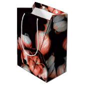 「白いハートは太陽から黒い」 ミディアムペーパーバッグ (裏面アングル)