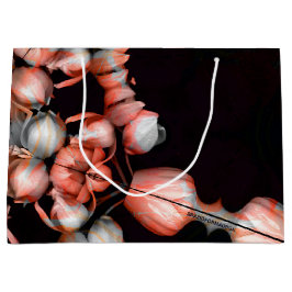 「白いハートは太陽から黒い」 ラージペーパーバッグ